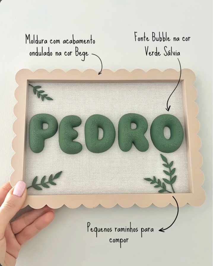 Quadro com o nome Pedro